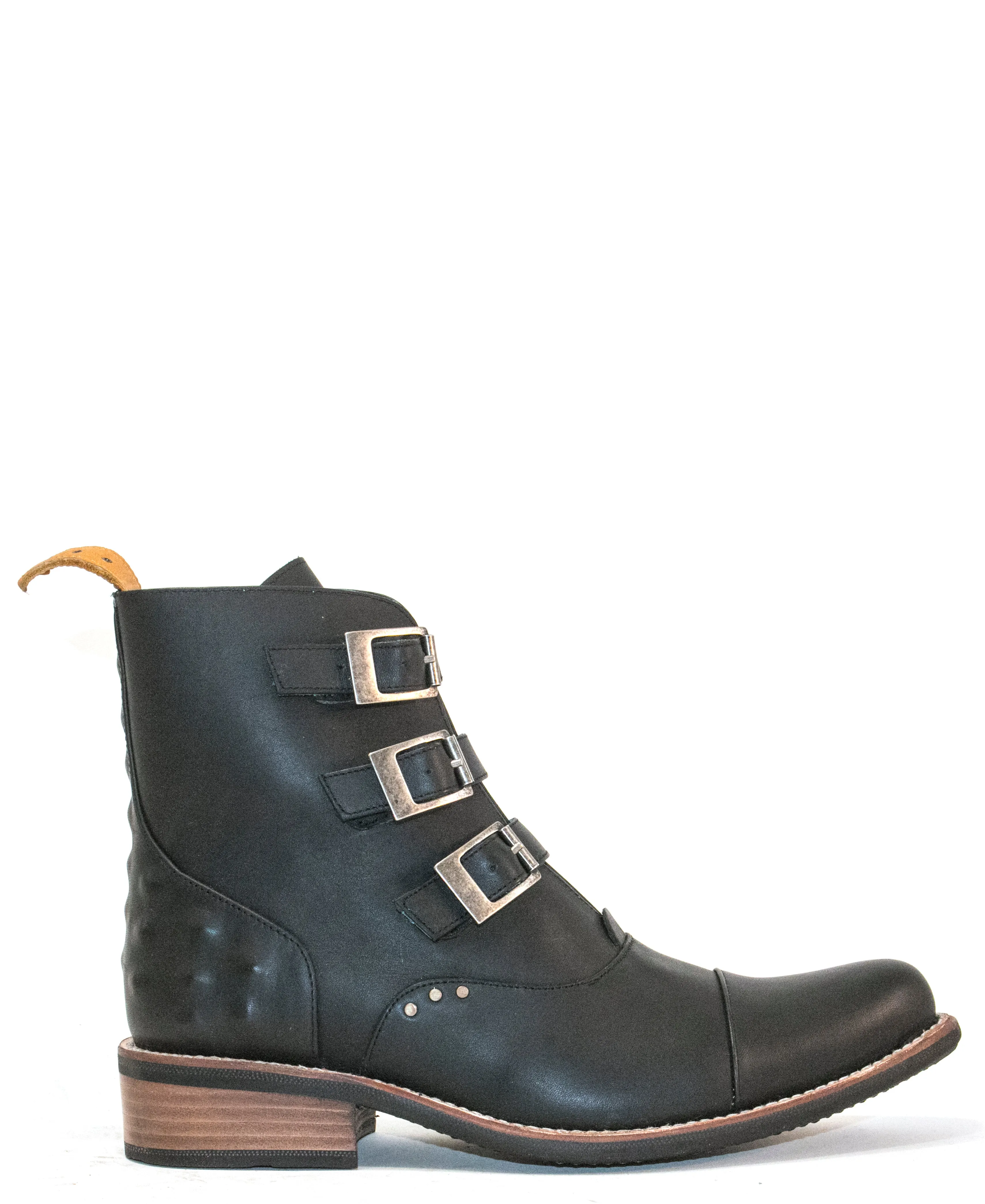 No.2045 TARMAC buckle boot Black WOMEN