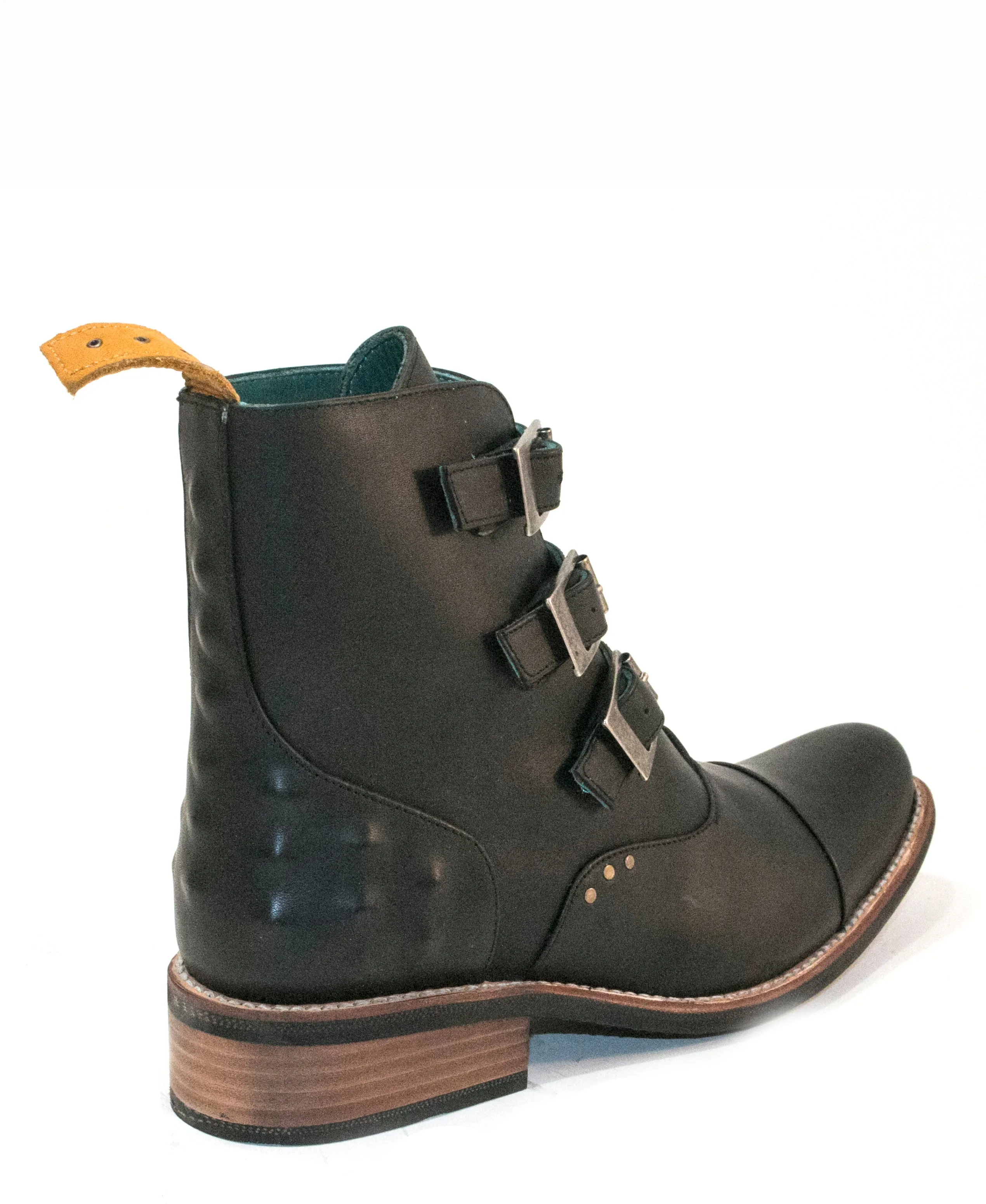 No.2045 TARMAC buckle boot Black WOMEN