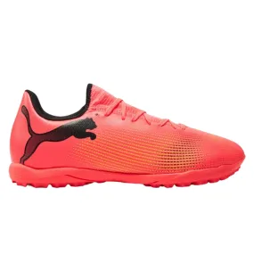 Puma men's soccer shoe Future 7 Play TT 107726-03 sunset orange-black