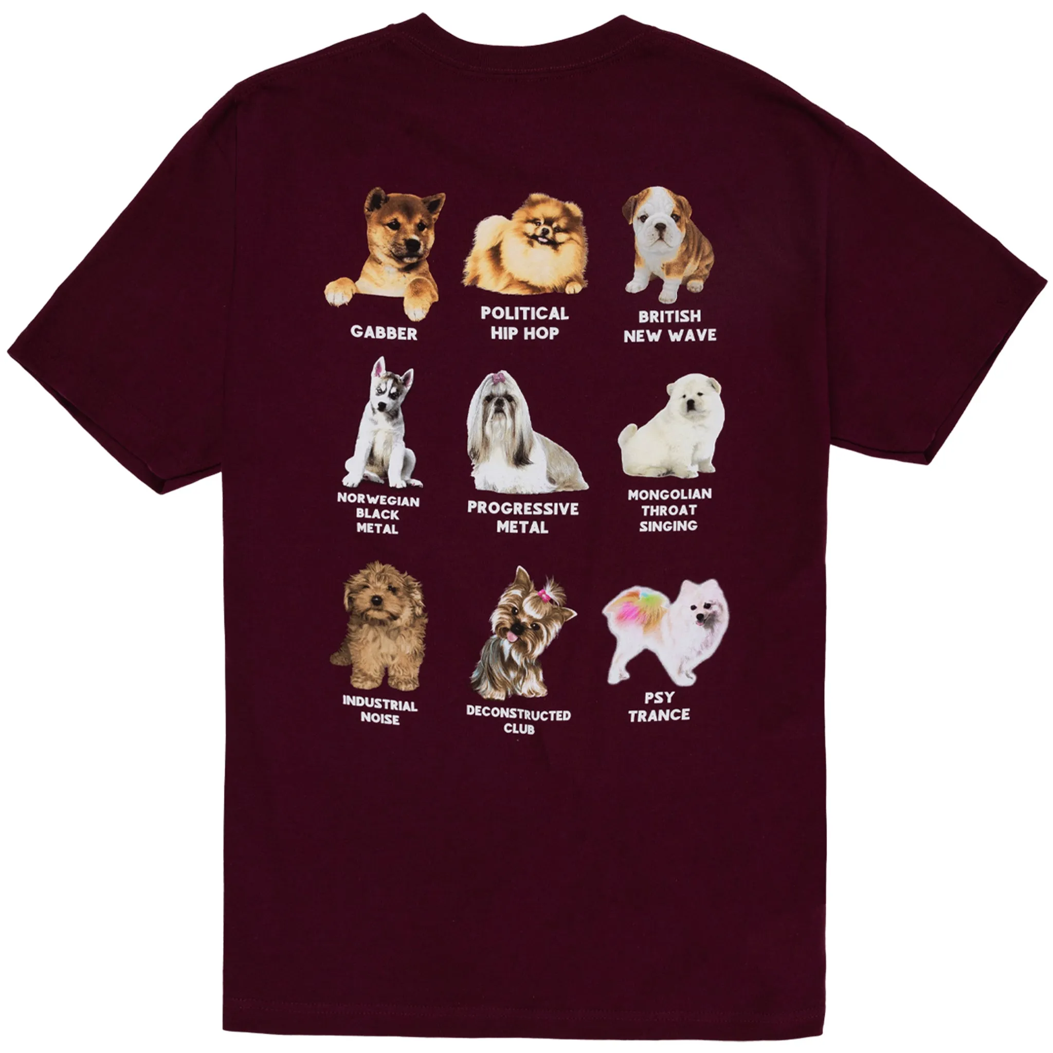 Puppies Tee (Burgundy)