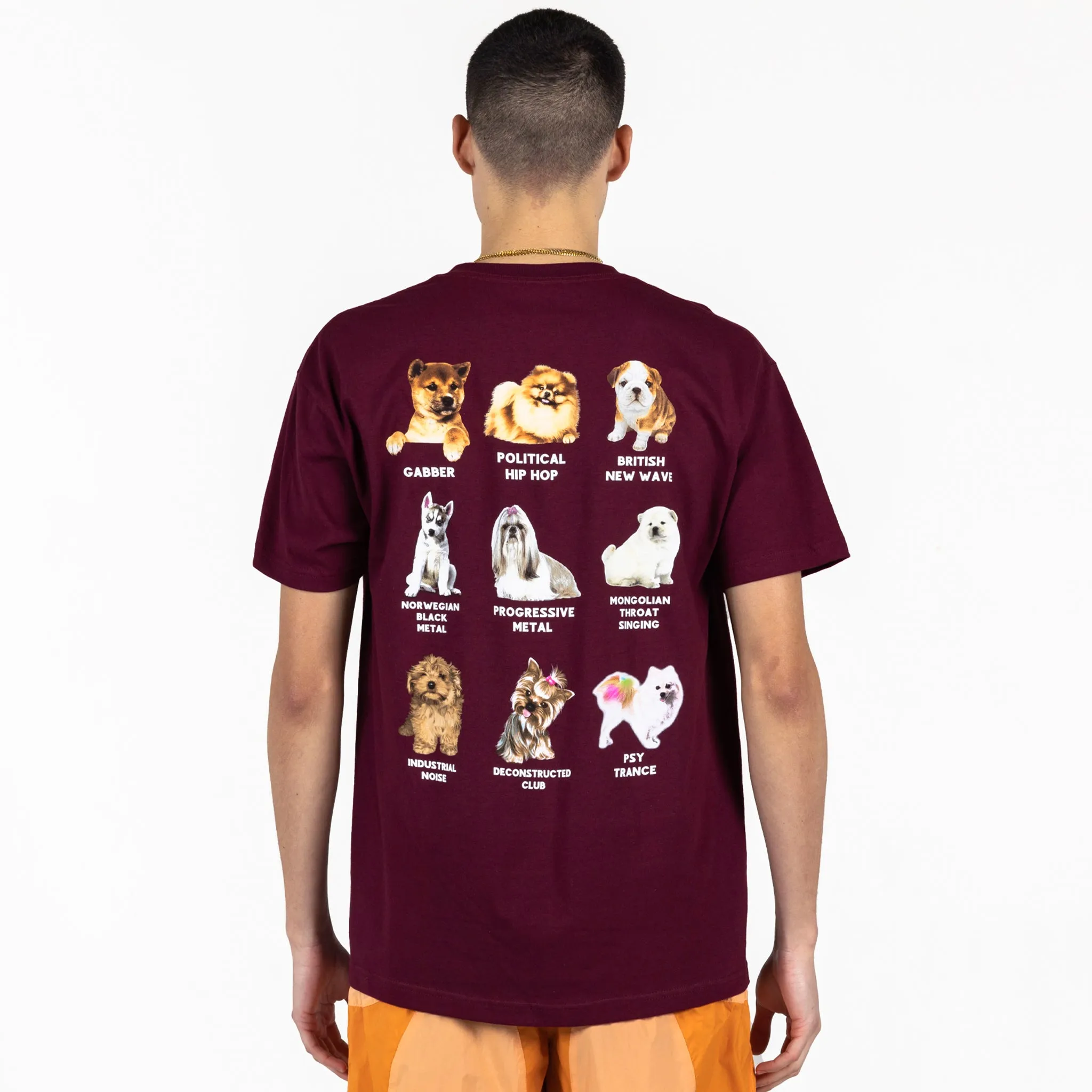 Puppies Tee (Burgundy)