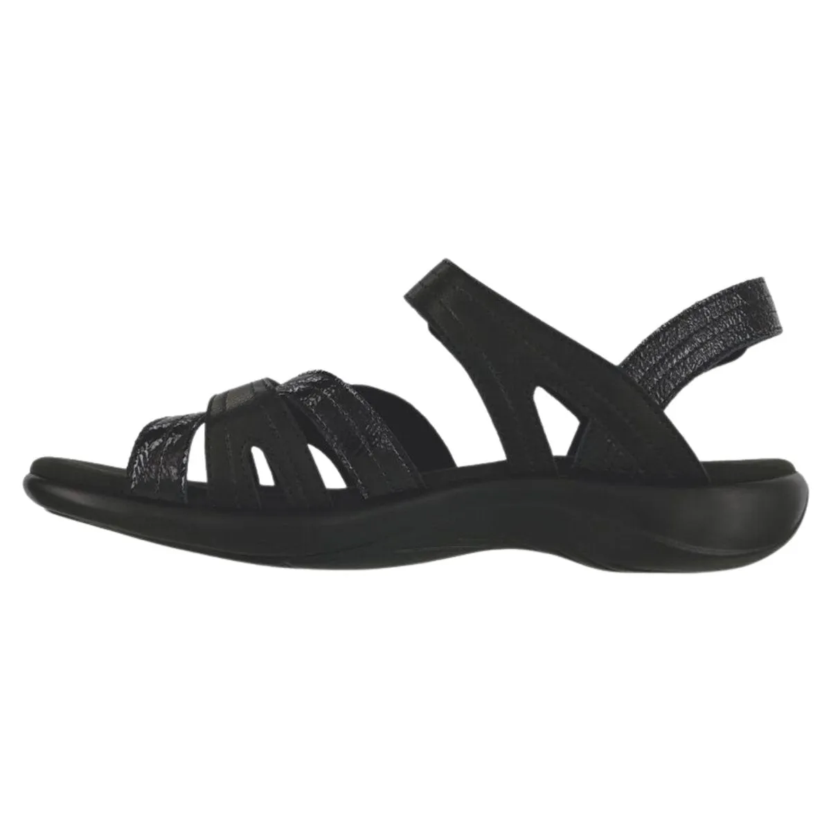 S A S Women's Pier Sepia Black Sand Leather