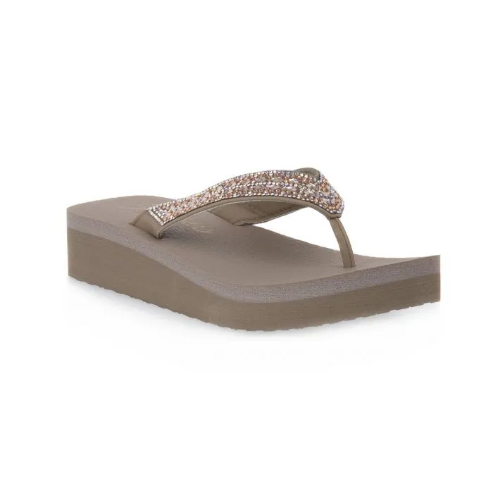 Skechers women's flip flops Vinyasa Glory Day 31619/TPE taupe 