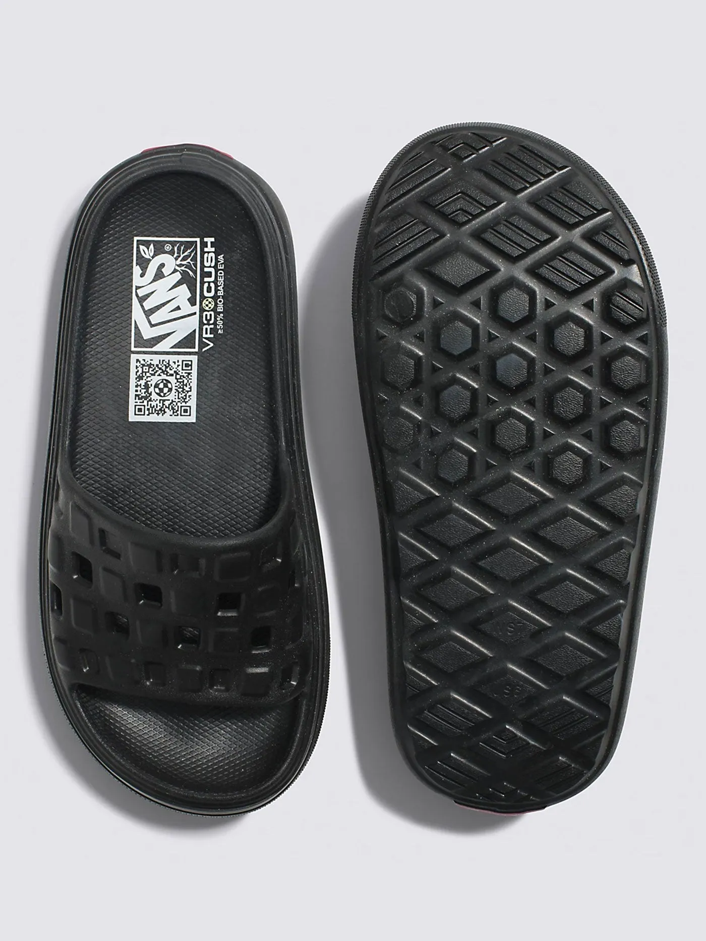 Slide-On VR3Cush Black Sandals