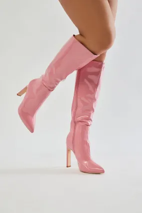 Something Real Knee High Boots - Pink