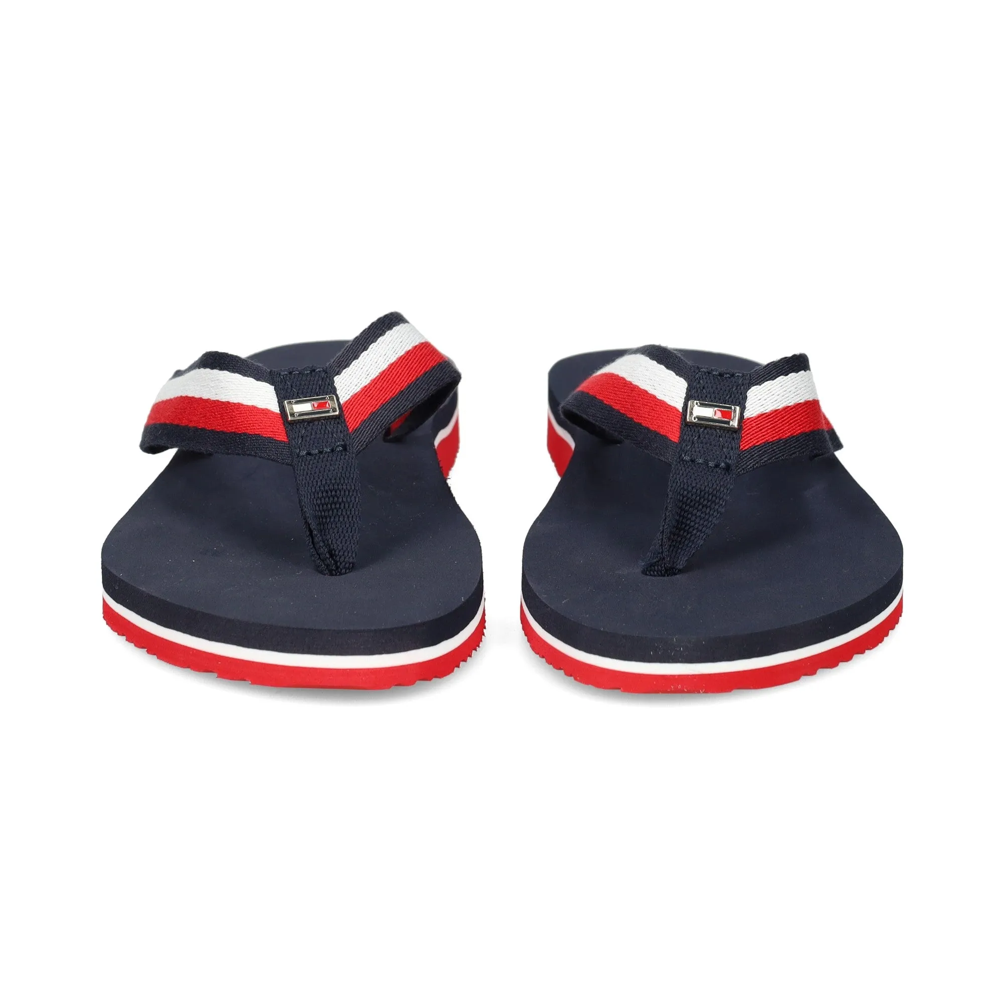 TOMMY HILFIGER Corporate Beach Sandal Navy/Red/White