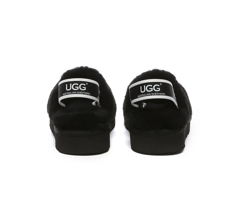 UGG AUSTRALIAN SHEPHERD UGG Kids Slingback Fluffy Slides Kamari