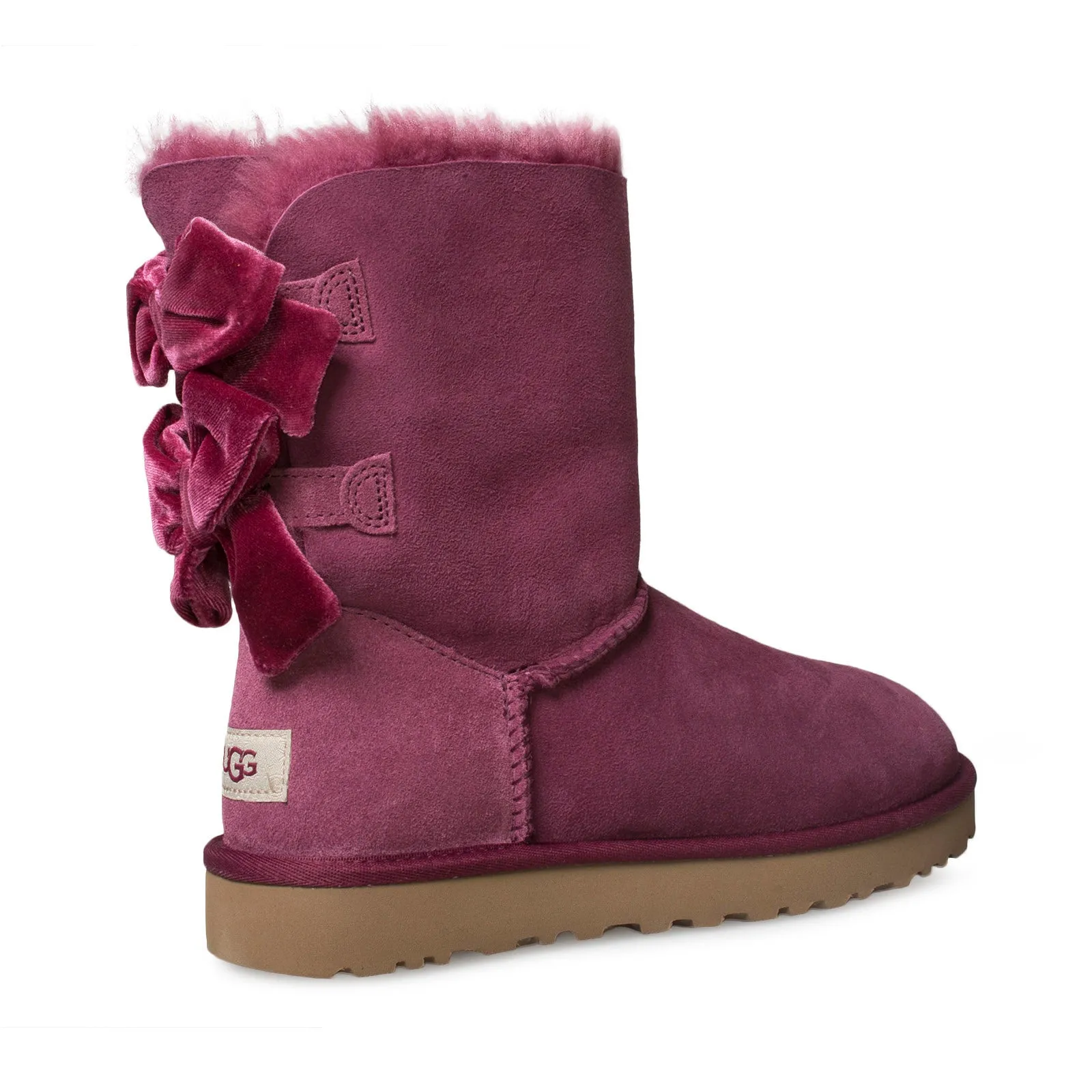 UGG Bailey Bow II Velvet Ribbon Bougainvillea Boots - Women's