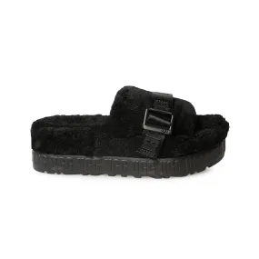 UGG Fluffita Black Sandals - Women's