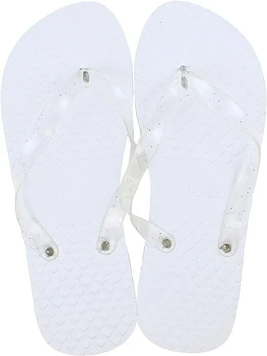 Wedding Party Glitter Flip Flops 10 Pack Mixed sizes for guests